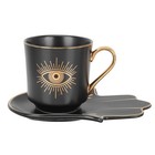  1 Set böse Eye Kaffeetasse Dekorative Milch Tasse Office Tee Tasse mit