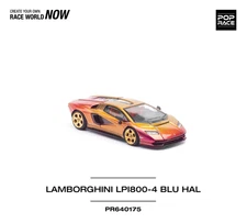 Pop Race Lamborghini Countach LP800-4 Blu Hal 640175 1/64