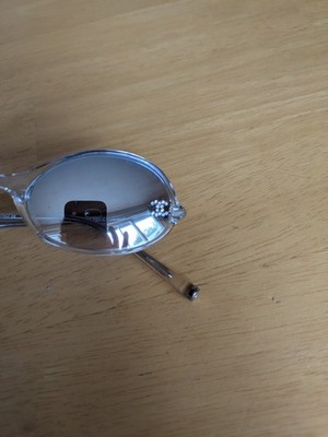 CHANEL 5044-B c660/Z1 クリアフレーム サングラス Chanel Sunglasses 5044B Rhinestone c.660/Z1 52 18 135 Made In