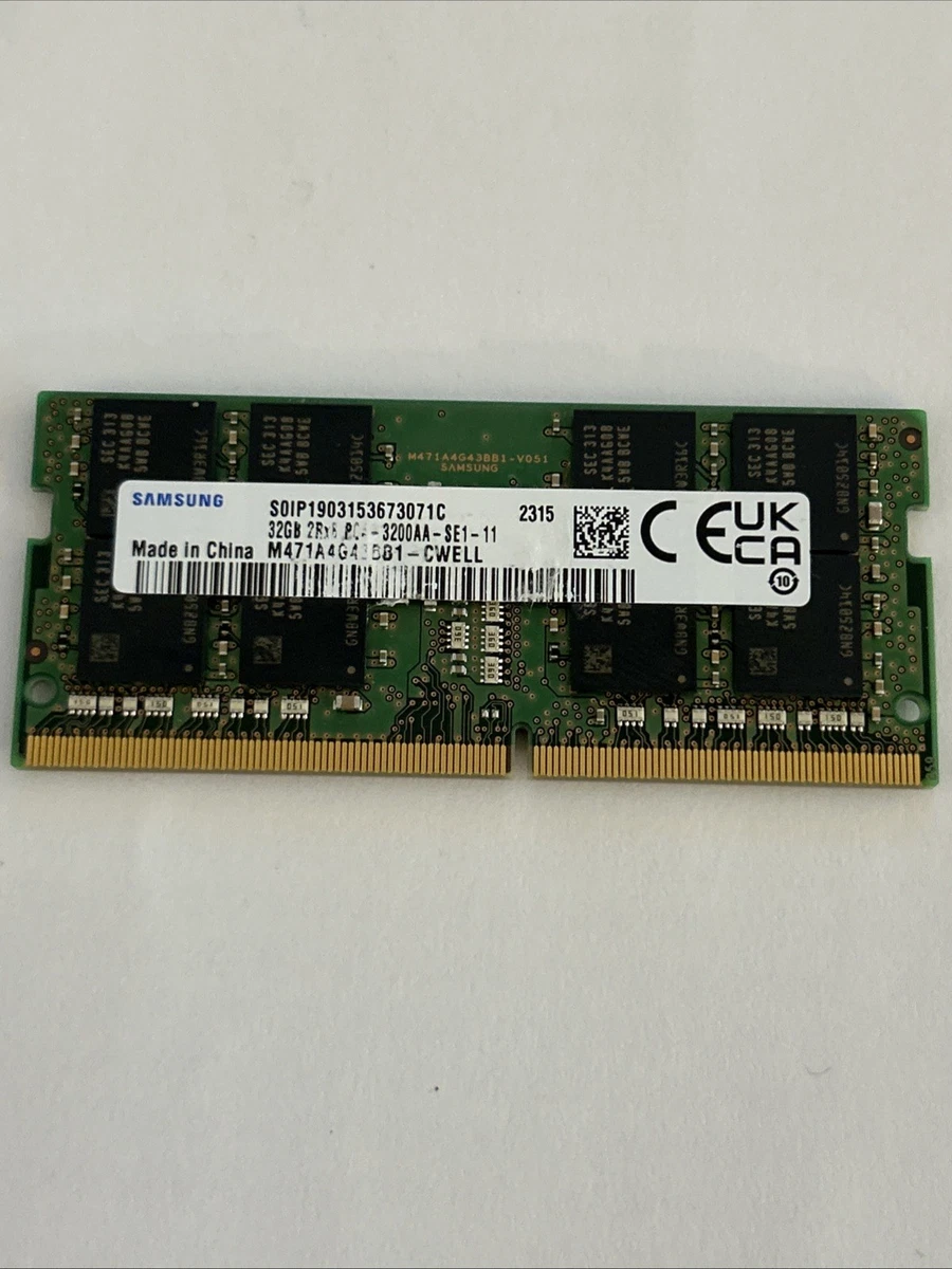 PC4-25600 (DDR4-3200) Bus Speed Computer RAM 32 GB Capacity per