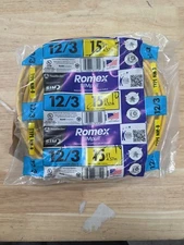 Southwire 63947626 ~10 ft  12/3 Solid Romex SIMpull CU NM-B W/G Wire