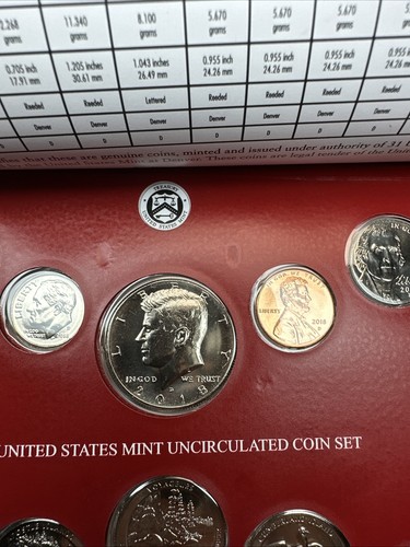 2018 US Mint Uncirculated Coin Set Denver 10 Coins Set - Picture 4 of 13