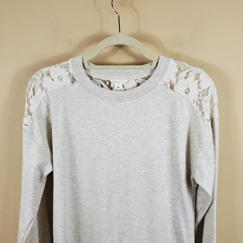 Aeropostale Lace Back Crewneck Sweatshirt Size S - Picture 3 of 11