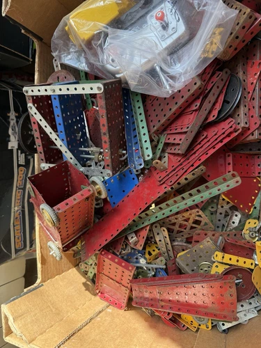 Vintage Meccano Box Full Parts And Accessories APPROX 7KG