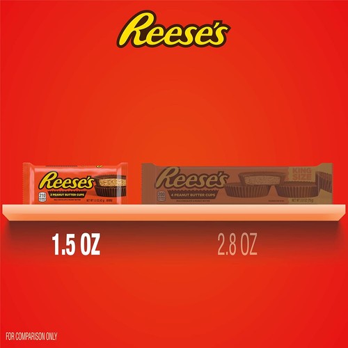 REESE'S Milk Chocolate Peanut Butter Cups, Candy 1.5 Ounce (Pack of 36) - Picture 4 of 7