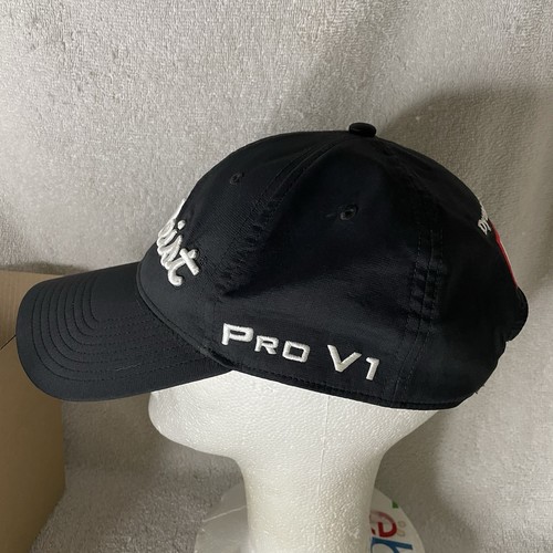 Titleist Hat Ball Cap Black Golf Foot Joy FJ Pro V1 Adjustable DYNAMIC COACHING - Bild 4 von 8