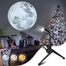 Best Moon Projector Night Light USB Charging Lamp with 3 Lighting Colors, Angle