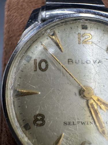 RELOJ BULOVA SUIZO 17J VINTAGE PARA HOMBRE AÑOS 50 CUERDA AUTOMÁTICA CAJA DE ACERO INOXIDABLE NS G - Imagen 5 de 20