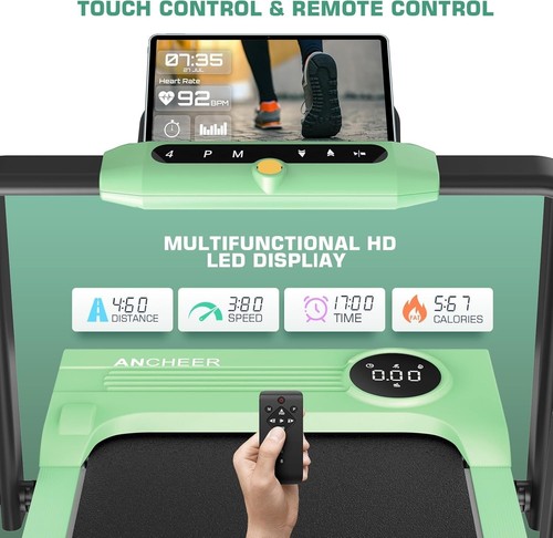 4 in 1 Foldable Walking Pad with Handle Bar,Under Desk Treadmill for Home Office - Picture 73 of 84