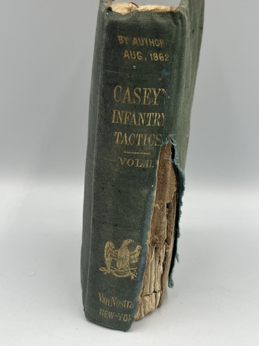 1862 Casey’s Infantry Tactics Vol II Civil War Book HAS SEVERAL LITTLE FOLD OUTS - Foto 18 di 24