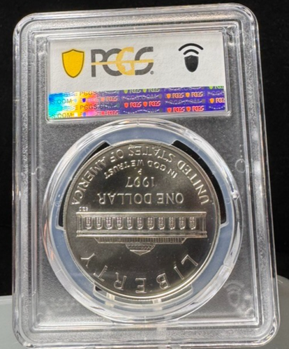 PCGS 1997 P Botanical S$1 Commemorative One Dollar Coin MS 69 -032 - Picture 2 of 2