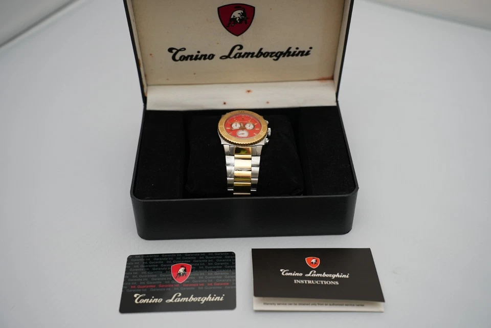 Tonino Lamborghini EN040L.304 Swiss Chronograph New Papers Box(Box Imperfection) - Image 2 of 4