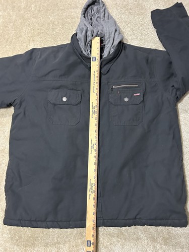 Dickies Shirt Jacket Mens 3XL Full Reach Mobility Hooded Insulated Workwear - Picture 9 of 13