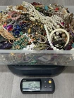 15+ Lb Lot Vintage-Now Costume Junk Jewelry Parts Scrap Beads Earrings Crafts