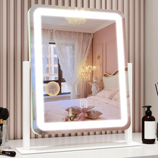 Vanity Mirror with Lights, 12.6" 15" LED Makeup Mirror, Lighted Makeup Mirror wi