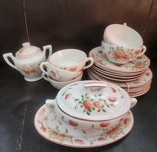 Vintage Tea Set For 5 Made In Japan. 18 Pieces.  Great Condition - Picture 1 of 7