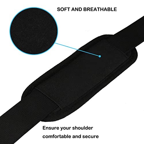 Universal Replacement Laptop Shoulder Strap, Durable 55" Adjustable Black - Picture 2 of 6