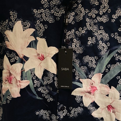 SABA ALEXI SSC PRINT SHIRT Size Small Classic fit RRP $149 NEW - Picture 7 of 11