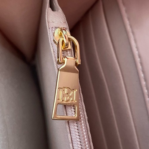 Neu mit Etikett Badgley Mischka Umhängetasche Rouge Rosa Rautensteppung - Bild 8 von 11