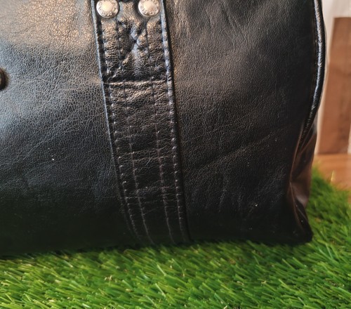 Vintage Head Holdall Shoulder Bag - Sports Gym Travel University - Black - Picture 7 of 18