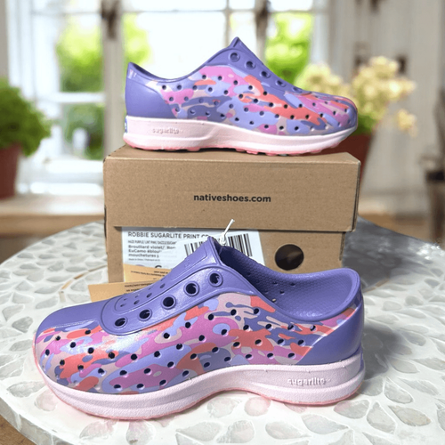 Native Shoes Robbie Toddler Kids Camo Floral Slip-On Water Shoes Sneaker Waterpr - Imagen 9 de 13