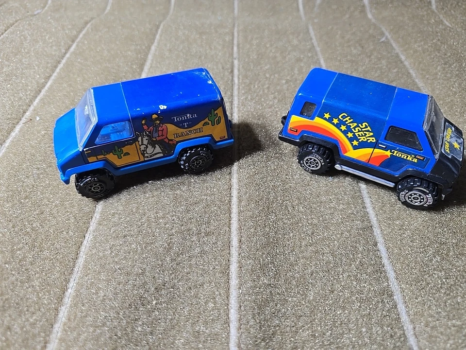Tonka Blue Star Chaser Furgoneta Personalizada Hecha en México Buen Estado Usado Lote De 2 Foto 3 de 4