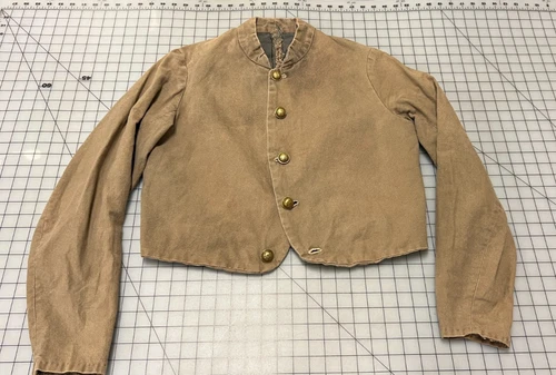 Repro Civil War CSA Cotton Film-Used "veteran" Virginia Shell Jacket - 42"