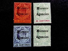 nystamps Great Britain Offices Abroad Morocco Stamp # 20-23 MOGH $60 O31y1996