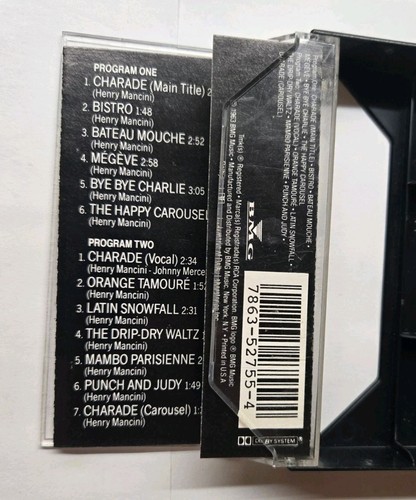 Charade Music From The Motion Picture Score Soundtrack Henry Mancini Cassette - Picture 5 of 5