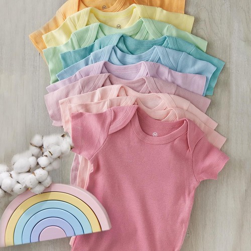HonestBaby unisex-baby 10-pack Short Sleeve Bodysuits One-piece 100% Organic... - Picture 5 of 71