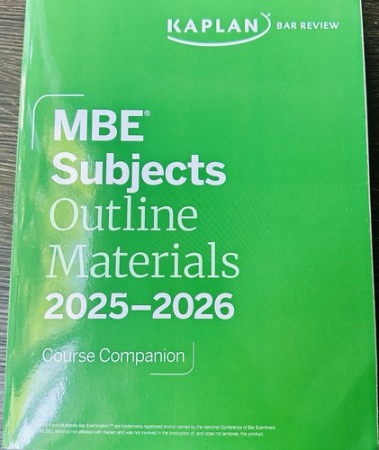 📚🆕⚖️ *NEW* 2025~2026 Kaplan Bar MBE Bar Points Subject Memo & Rev (2 Vol)❤️✅ - Imagen 3 de 8