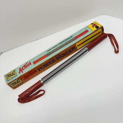 Vintage Everlast Action Power Bender Jr Bar Brustfeder Flex Übung Verstärker