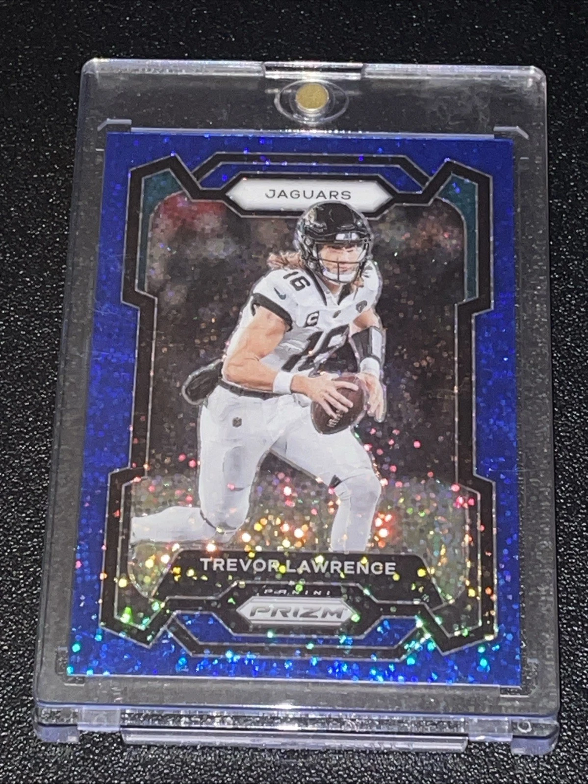 2023 Panini Prizm Trevor Lawrence Blue Sparkle /96 Jaguars #139