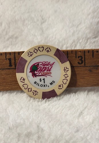 ISLE OF CAPRI HOTEL CASINO $1 Hotel Casino Gaming Poker Chip - Biloxi, MS - Bild 3 von 10