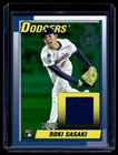 2025 Patch Player worn Roki Sasaki Rookie 04/99 Los Angeles Dodgers #68