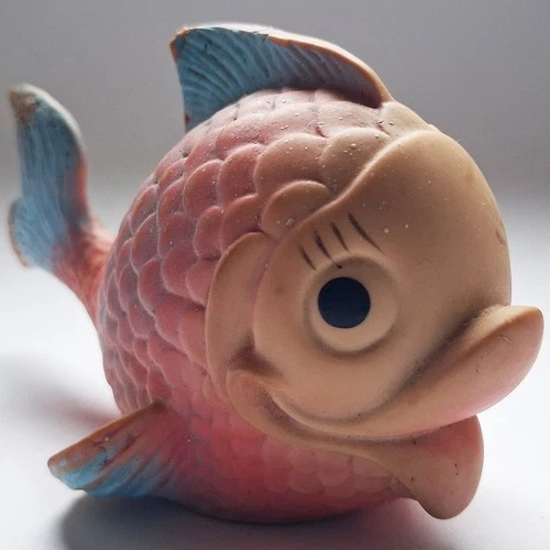 rare POUET Figure CLEO Toy PINOCCHIO Antique WALT DISNEY Rubber VINTAGE