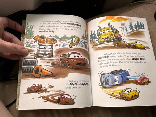 Little Golden Books Disney Pixar Lot Of 2 Cars And Cars 3 First Edition READ - Picture 18 of 20