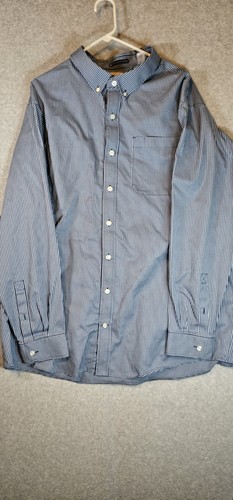 Duluth Trading Co Long Sleeve  Button Up Shirt Mens Blue Plaid. Size 2xl Tall