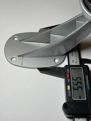 Piedini per mobili metallo zama altezza 98 mm larghezza 55 mm argento piedi per armadio gambe per mobili - Foto 8 di 11
