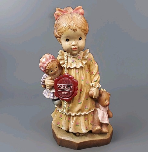 Anri Sarah Kay Limited Edition 7" Nightie Night #36/4000 Pristine Wood Carving - Picture 23 of 23