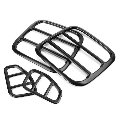 For 2015-2016 Jeep Renegade 4x Iron Taillight Tail Lamp Cover Trim Frame Black - Picture 3 of 11