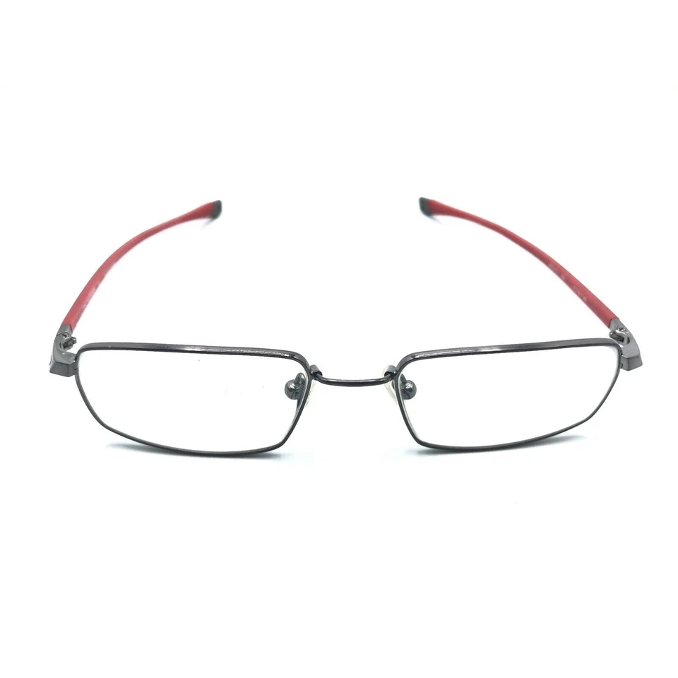 Armações de óculos retangulares Nike Flexon 4173 069 marrom metal vermelho 51-18 140 - Imagem 3 de 4