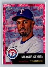 2022 Topps Chrome Anniversary #380 Marcus Semien Fuchsia Atomic Refractor #/100