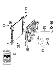 Genuine Mopar Radiator Outlet Hose 55038121AD