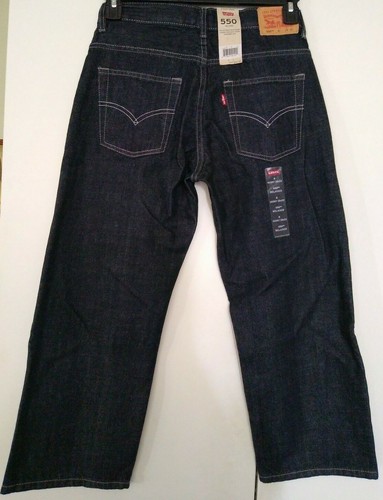 LEVI'S 550 Sz 8 Husky Relaxed Fit,Tapered Leg, Adj. Waistband Waist 28, NWT FSH - Picture 2 of 2