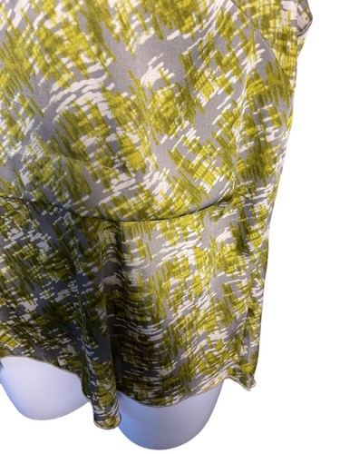 Anne Klein Grey Multi-Color Round Neck Tiered Sleeveless Tank Top Plus Size 0X - Picture 7 of 9