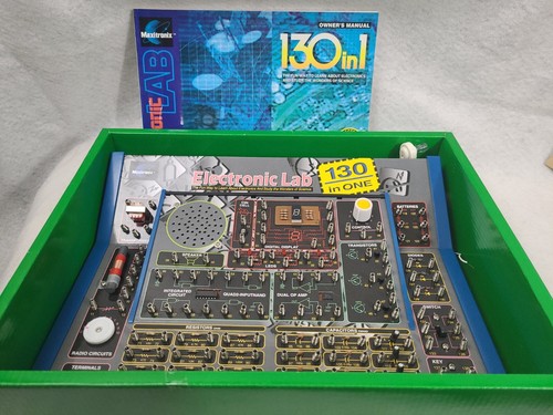 1999 130 in 1 Maxitronix Electonic learning Lab with wires and book. - Picture 3 of 6