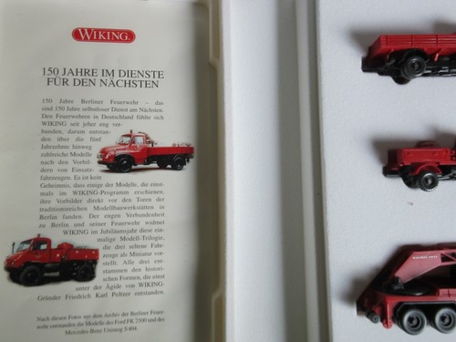 Wiking 1:87 9902158 150 Jahre Berliner Feuerwehr, 3 Modelle unbespielt !!! - Bild 8 von 10