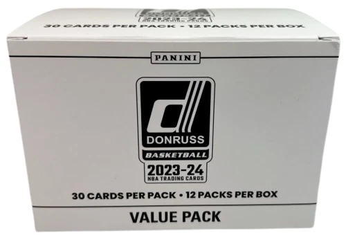 2023-24 Donruss NBA Basketball Value Cello Box (12 Factory Sealed Packs) 360 Ct