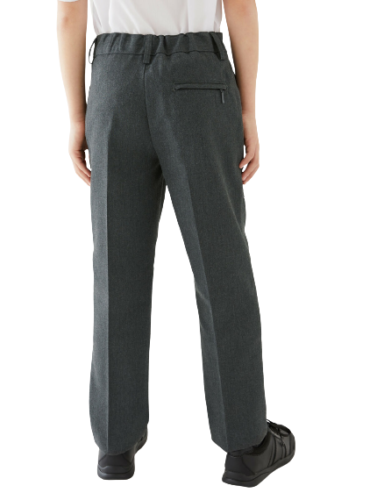 Boys PLUS Fit / Sturdy FIT/Generous FIT School Trousers Adjustable Waist Size - Picture 9 of 10